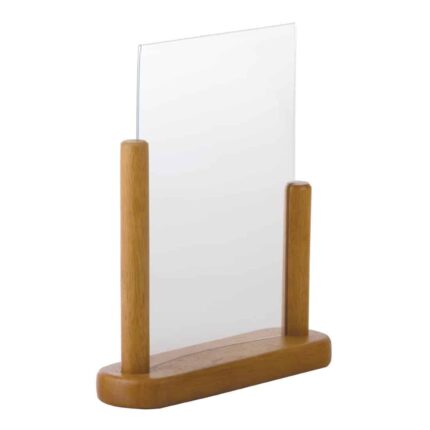 Securit Acrylic Menu Holder With Wooden Frame A4 - CE408 - Smart Hospitality Supplies