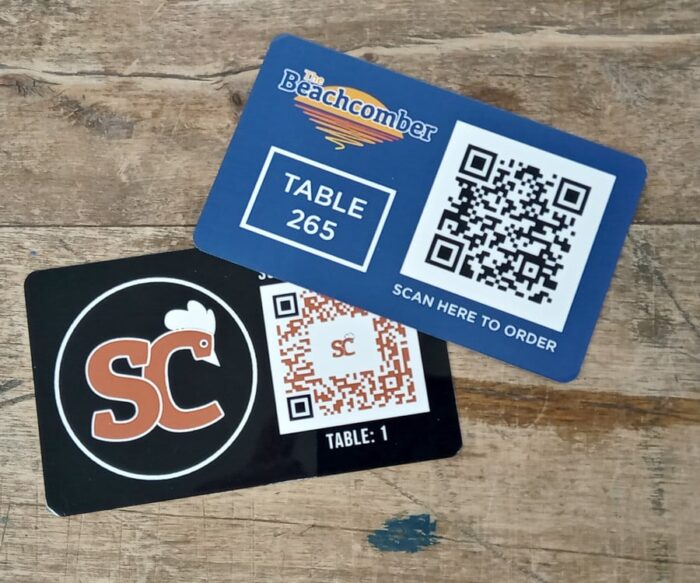 QR Code Full Colour Table Number 100 x 60mm