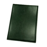 Green Stitched Hide Leather Menu Board