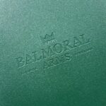 Saddle Hide Leather Menu Cover Deboss