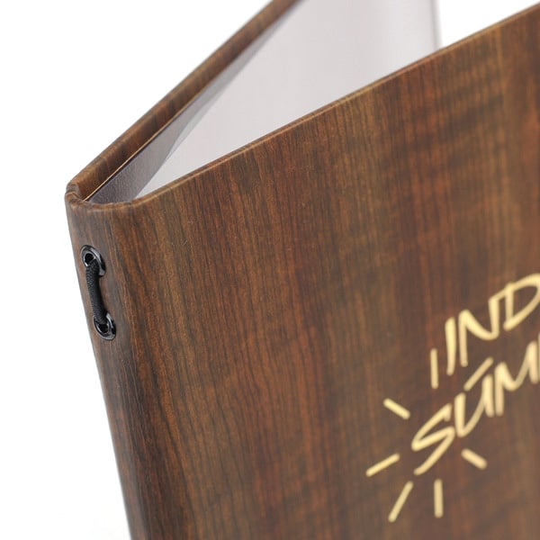 Wood Effect Menu Covers