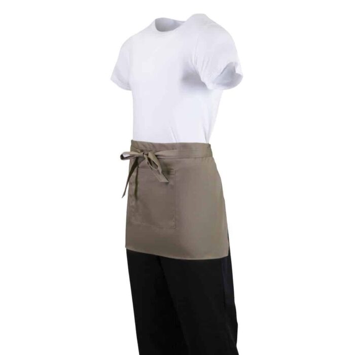 Whites Short Bistro Apron Tan