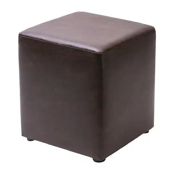 Cube Faux Leather Bar Stool Peat