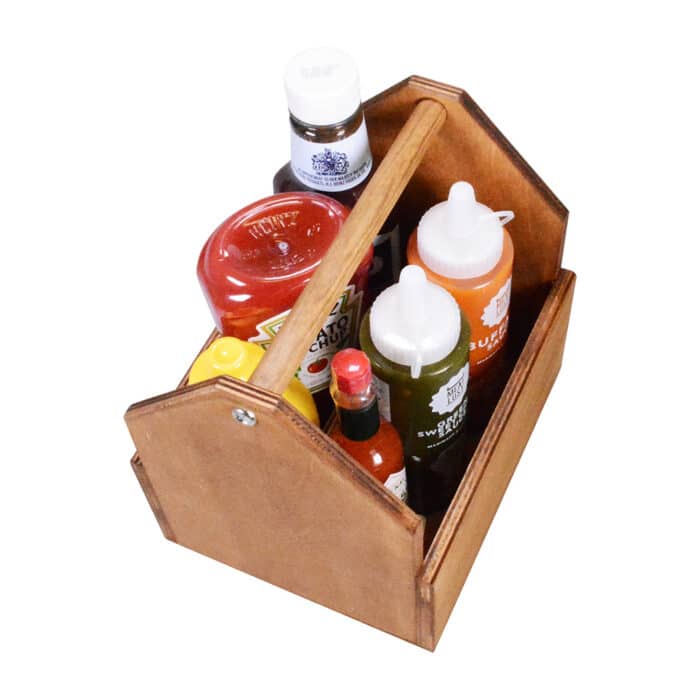 Wooden Condiment Holder