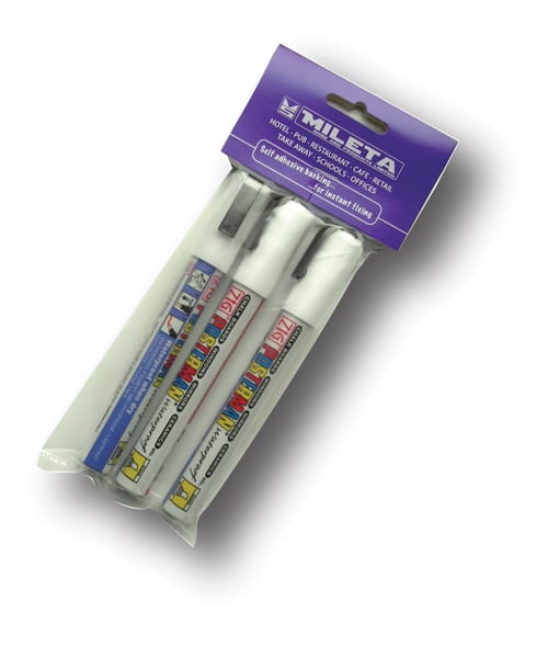 Chalk Markers Interior - White