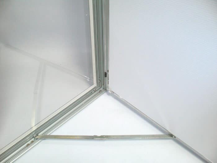 Silver Wall Mounted Outdoor Menu Display Case