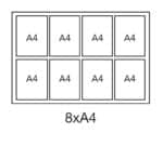 Large Wall Mounted Menu Display Case - Magnetic Dry Wipe