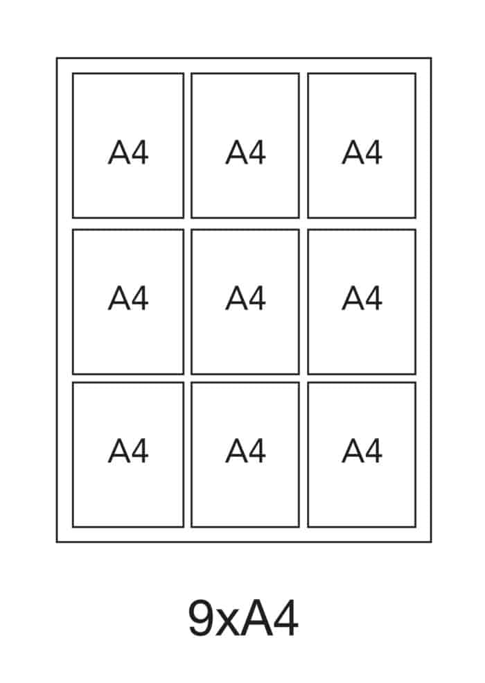 Large Wall Mounted Menu Display Case - Magnetic Dry Wipe