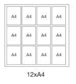 Large Wall Mounted Menu Display Case - Magnetic Dry Wipe