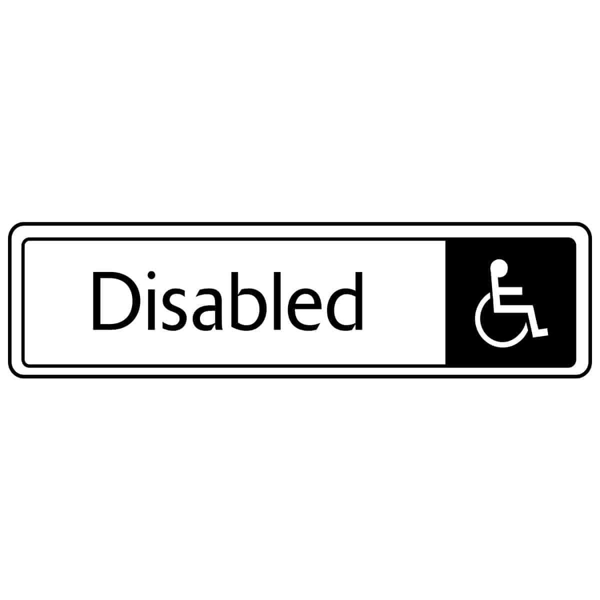 Disabled Toilet Sign - Metal Door Signs