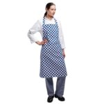 Whites Bib Apron Blue And White Check