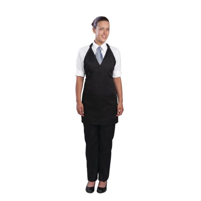 Uniform Works Tuxedo Bib Apron Black