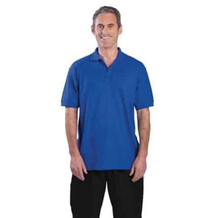 Unisex Polo Shirt Royal Blue L