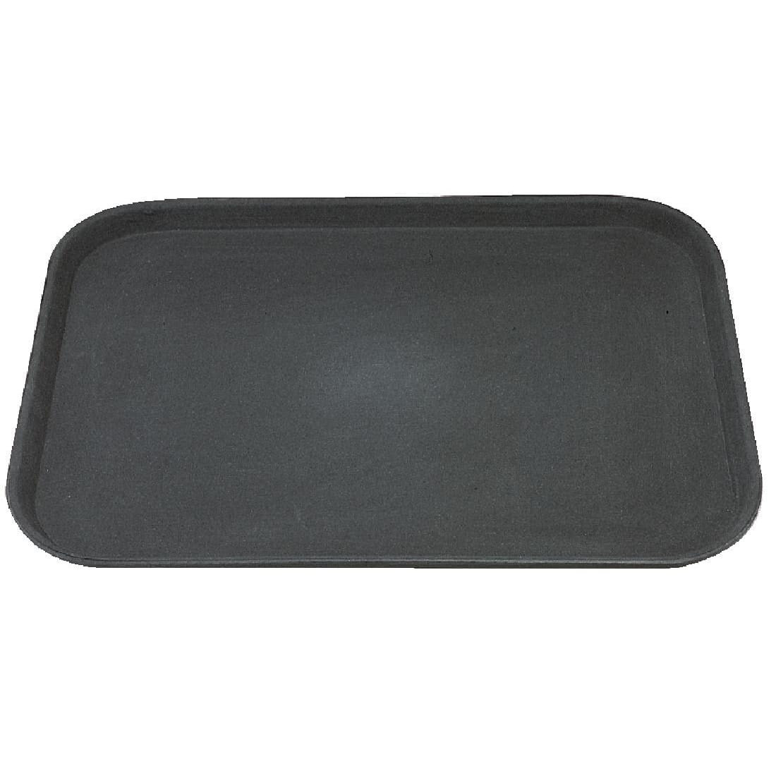 Kristallon Plastic Non Slip Tray Black 14 x 18 in