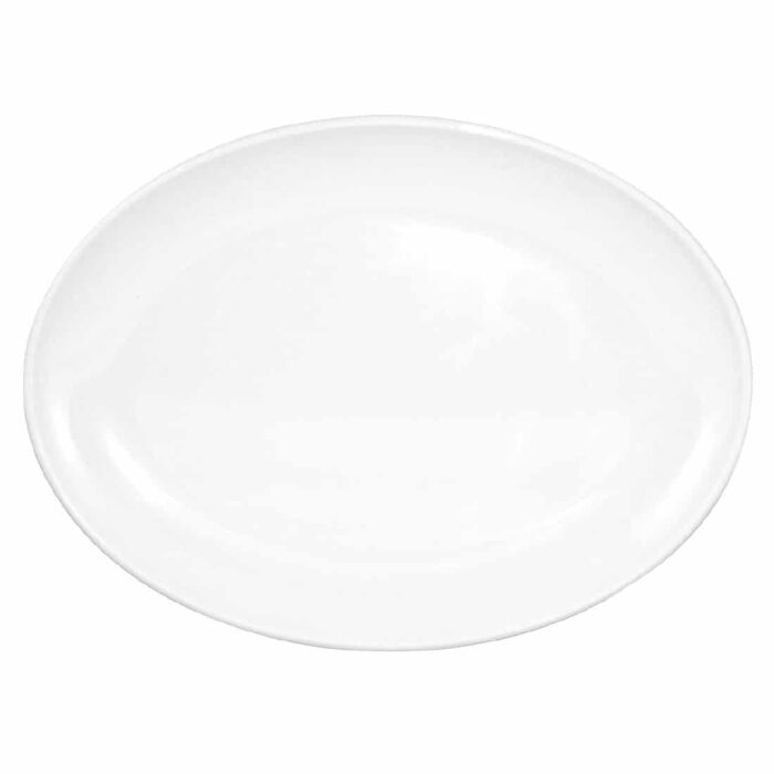 Kristallon Melamine Oval Coupe Plates 225mm