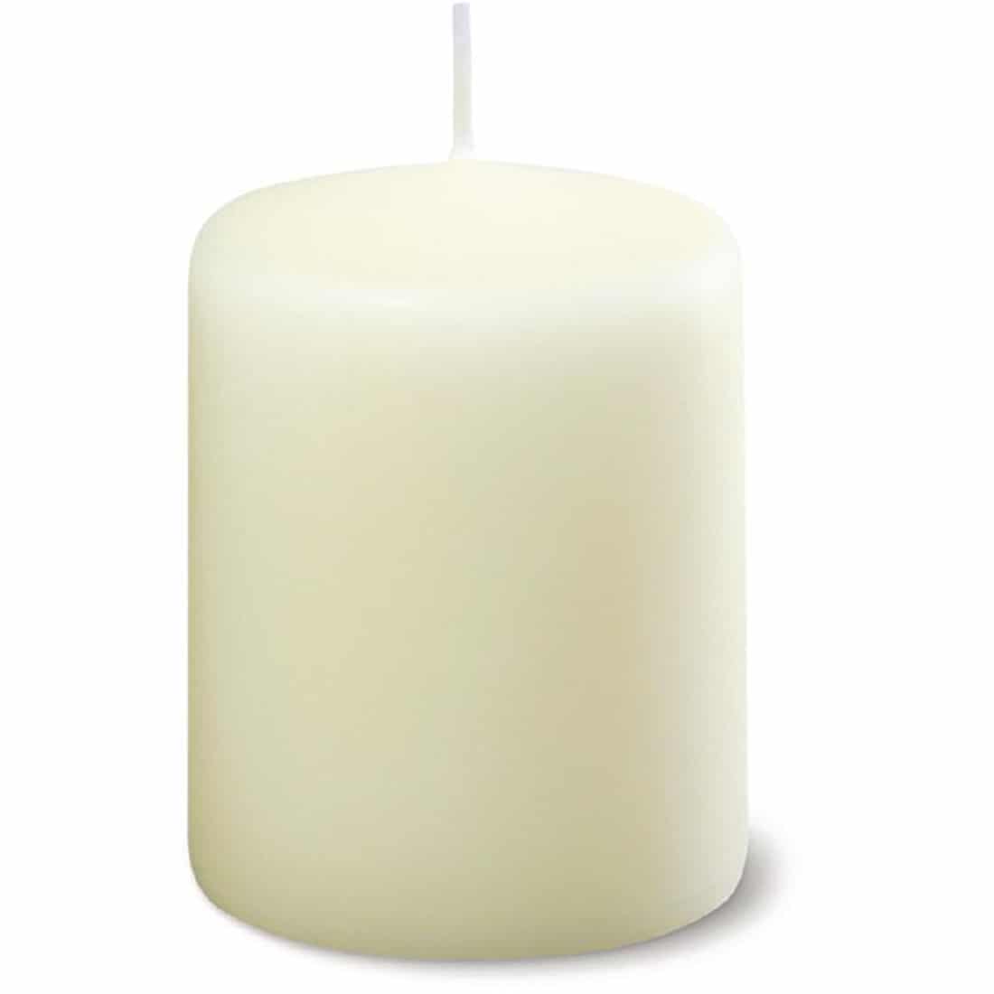 Ivory Pillar Short 3inch Candle