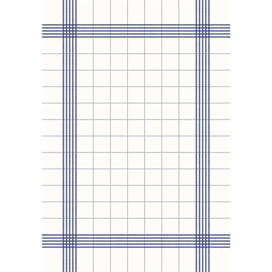 Duni Bistro Towel Napkin 38x54cm in Blue Check on White (Pack of 250)