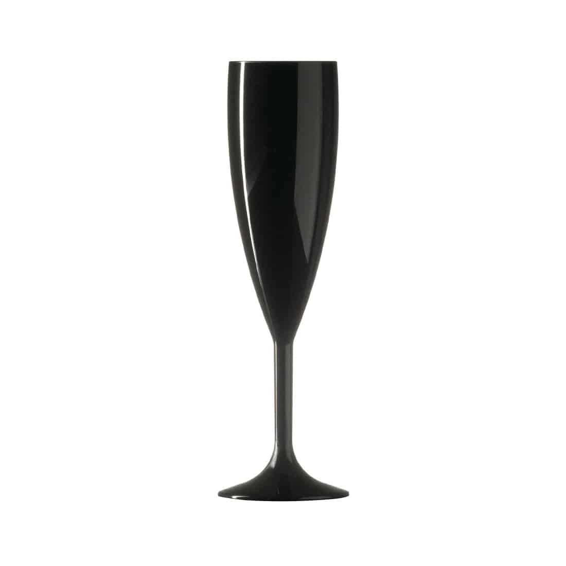 BBP Polycarbonate Champagne Flute 187ml Black