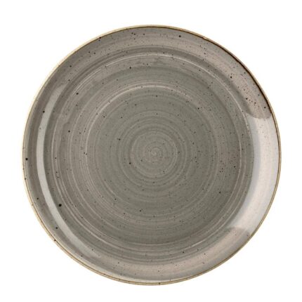 Churchill Stonecast Round Coupe Plate Peppercorn Grey 165mm