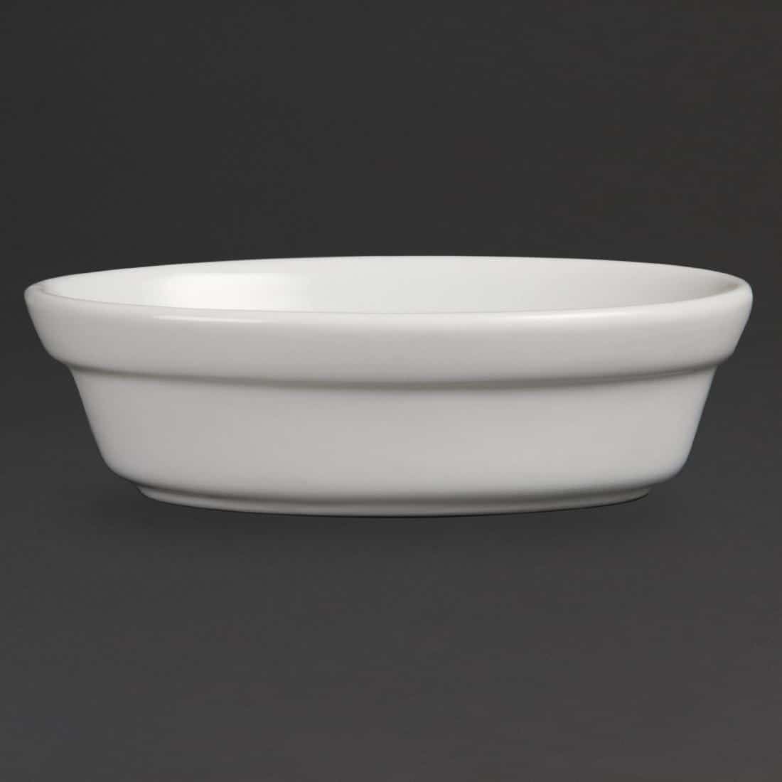 Olympia Whiteware Oval Pie Bowls 145mm