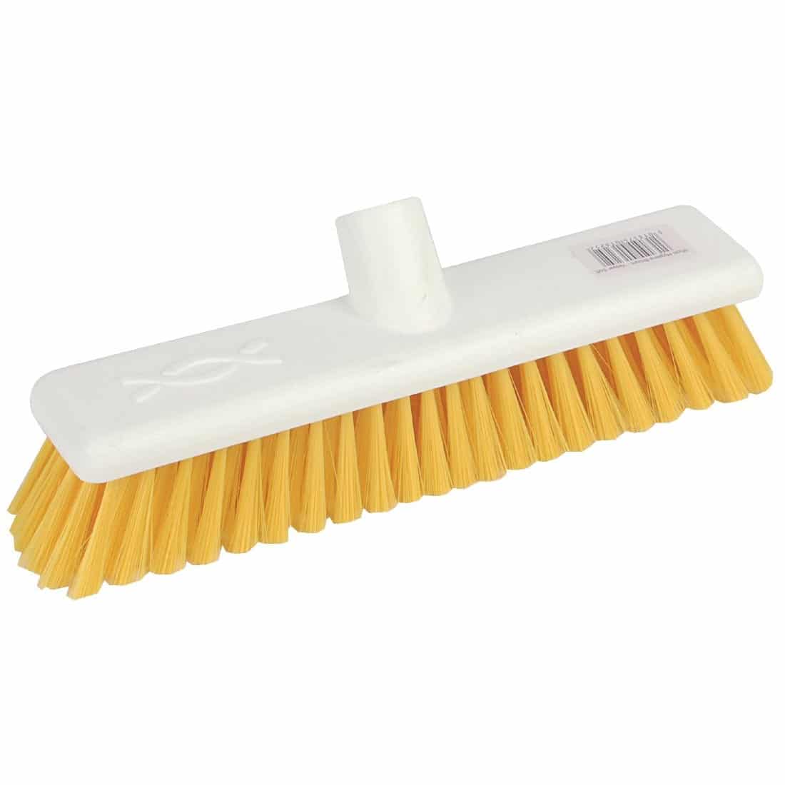 Jantex Hygiene Broom Soft Bristle Yellow 12in