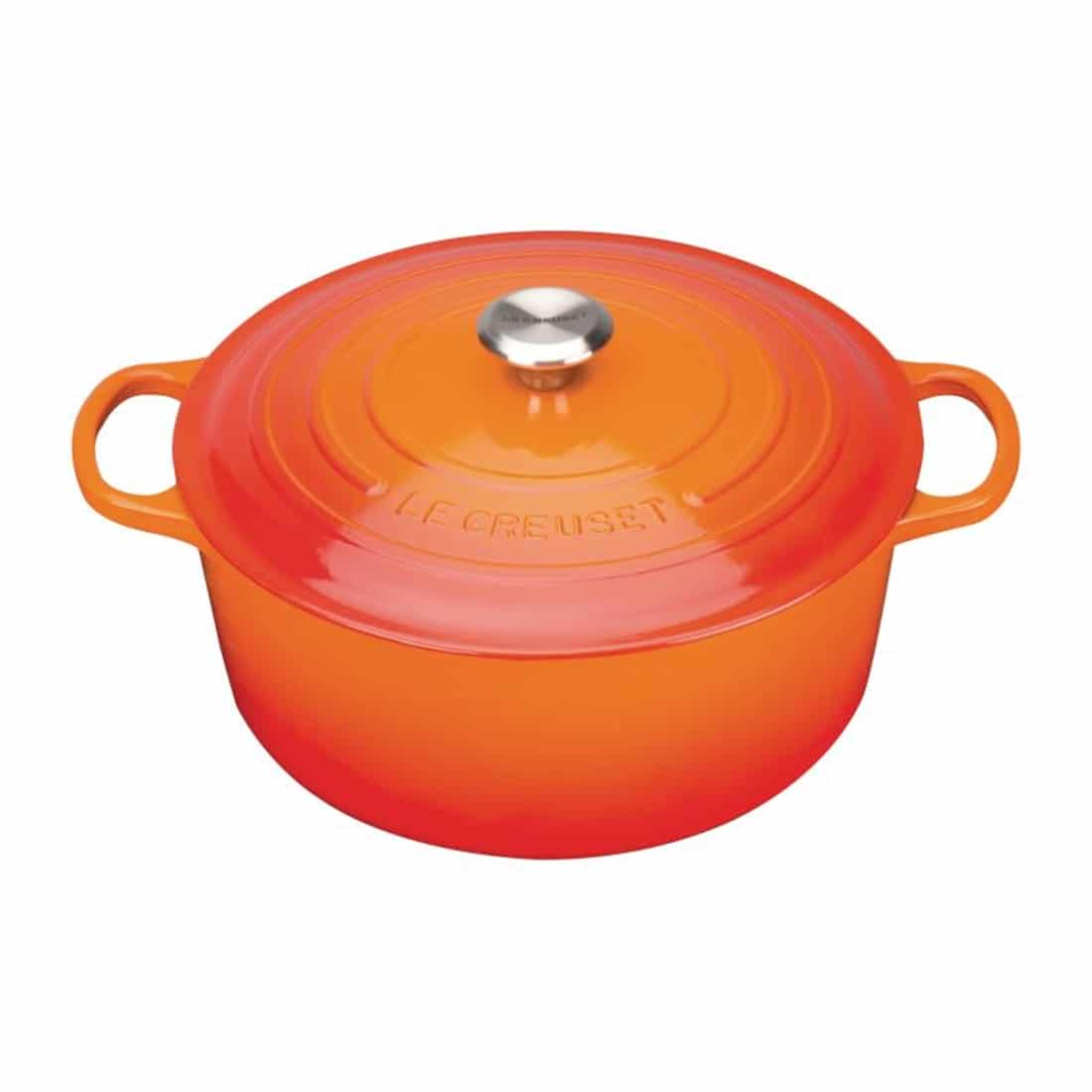 Le Creuset Cast Iron Round Casserole 24cm 4.2L Volcanic