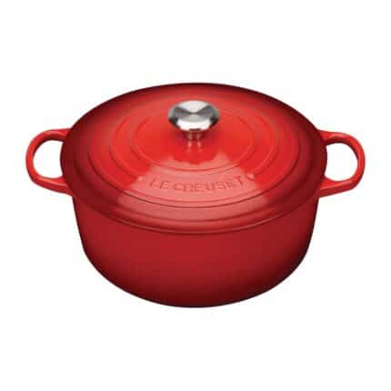 Le Creuset Cast Iron Round Casserole 20cm 2.4L Cerise