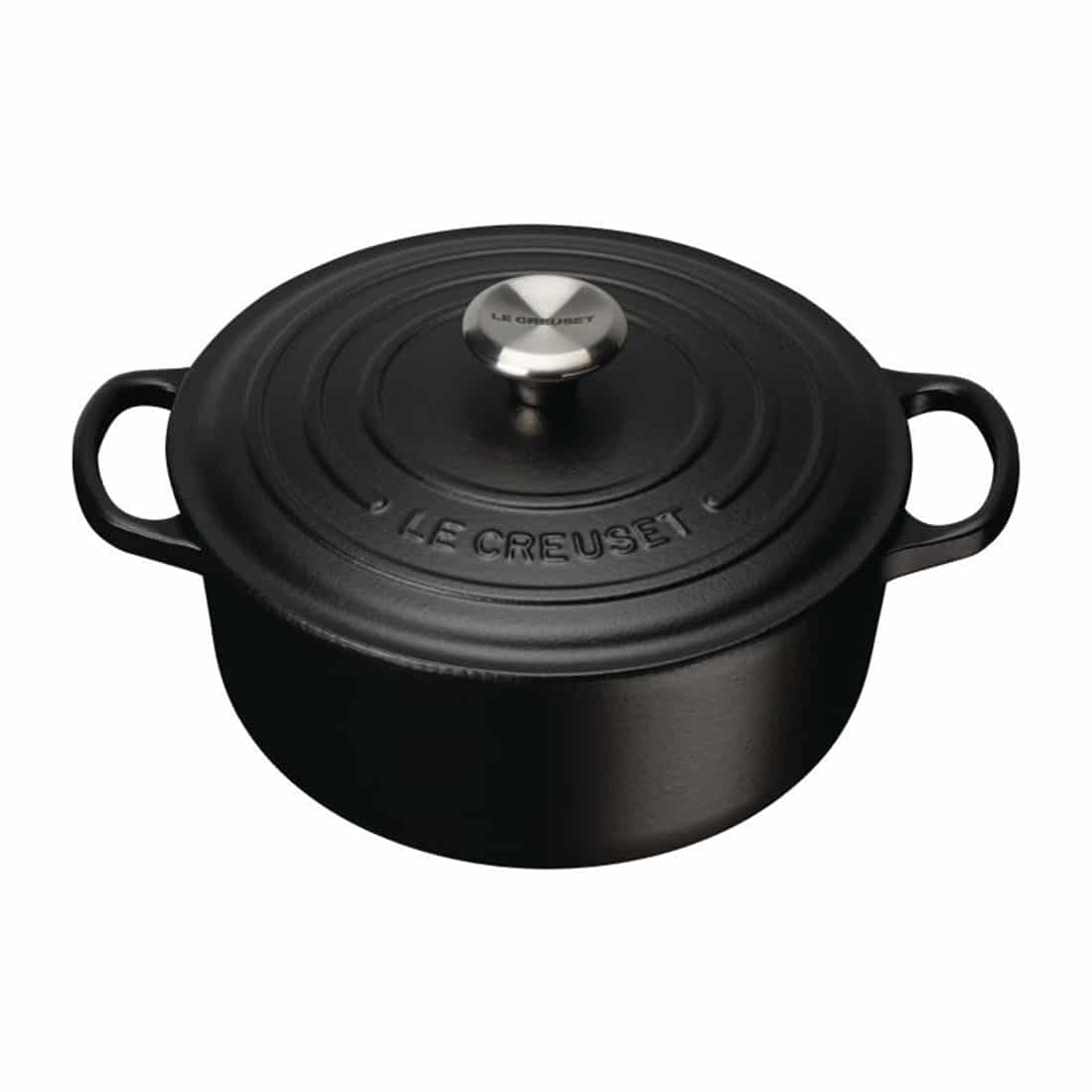 Le Creuset Cast Iron Round Casserole 28cm 6.7L Satin Black