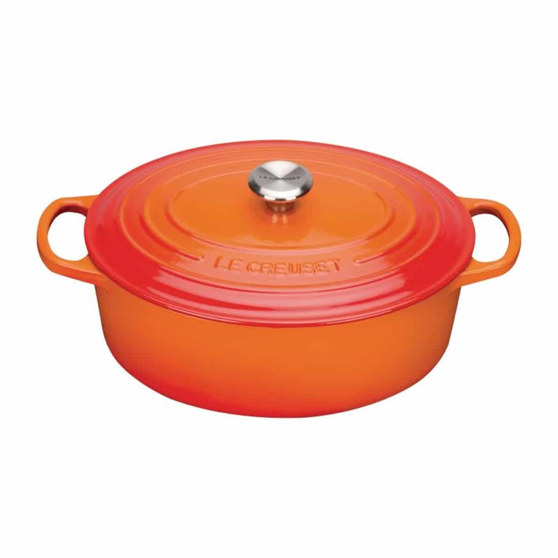 Le Creuset Cast Iron Oval Casserole 25cm 3.2L Volcanic