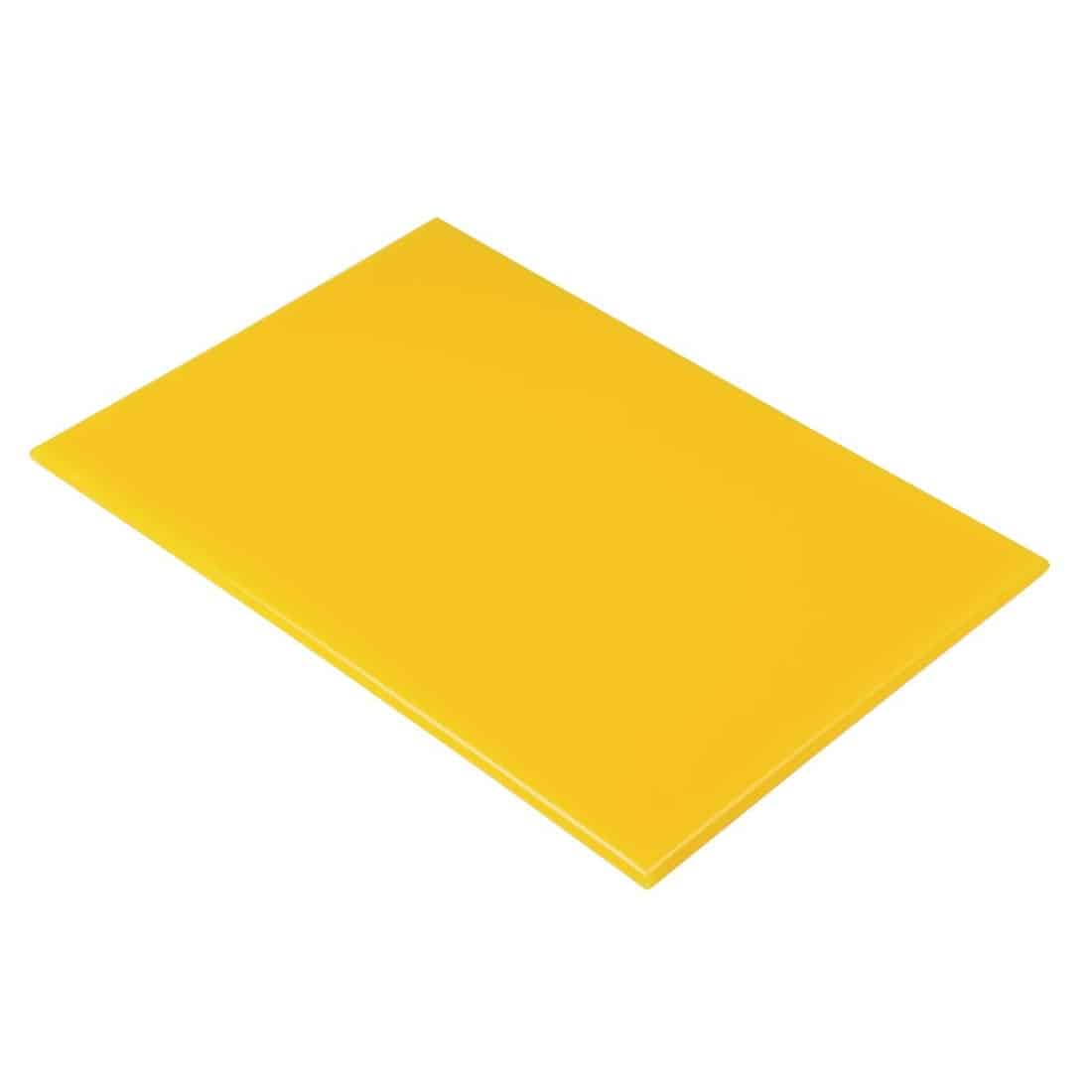 Hygiplas Anti Microbial High Density Yellow Chopping Board