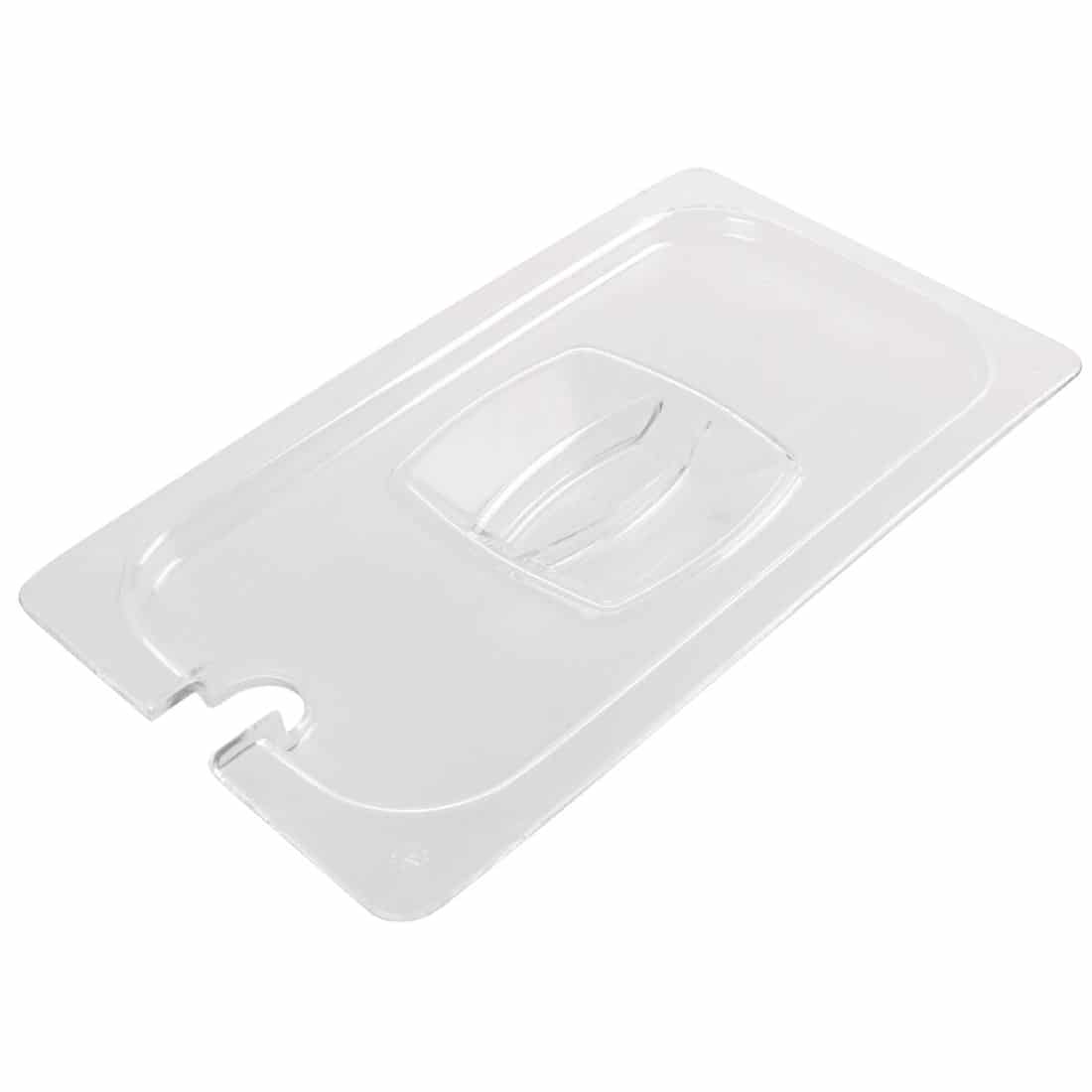 Rubbermaid Polycarbonate 1/3 Gastronorm Notched Lid