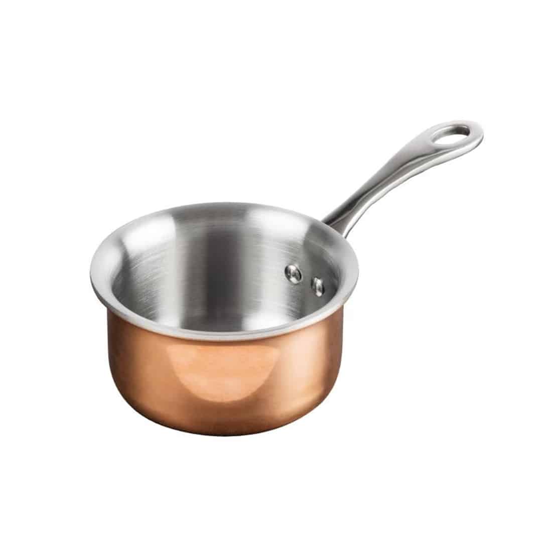 Vogue Mini Copper Tri Wall Saucepan 330ml