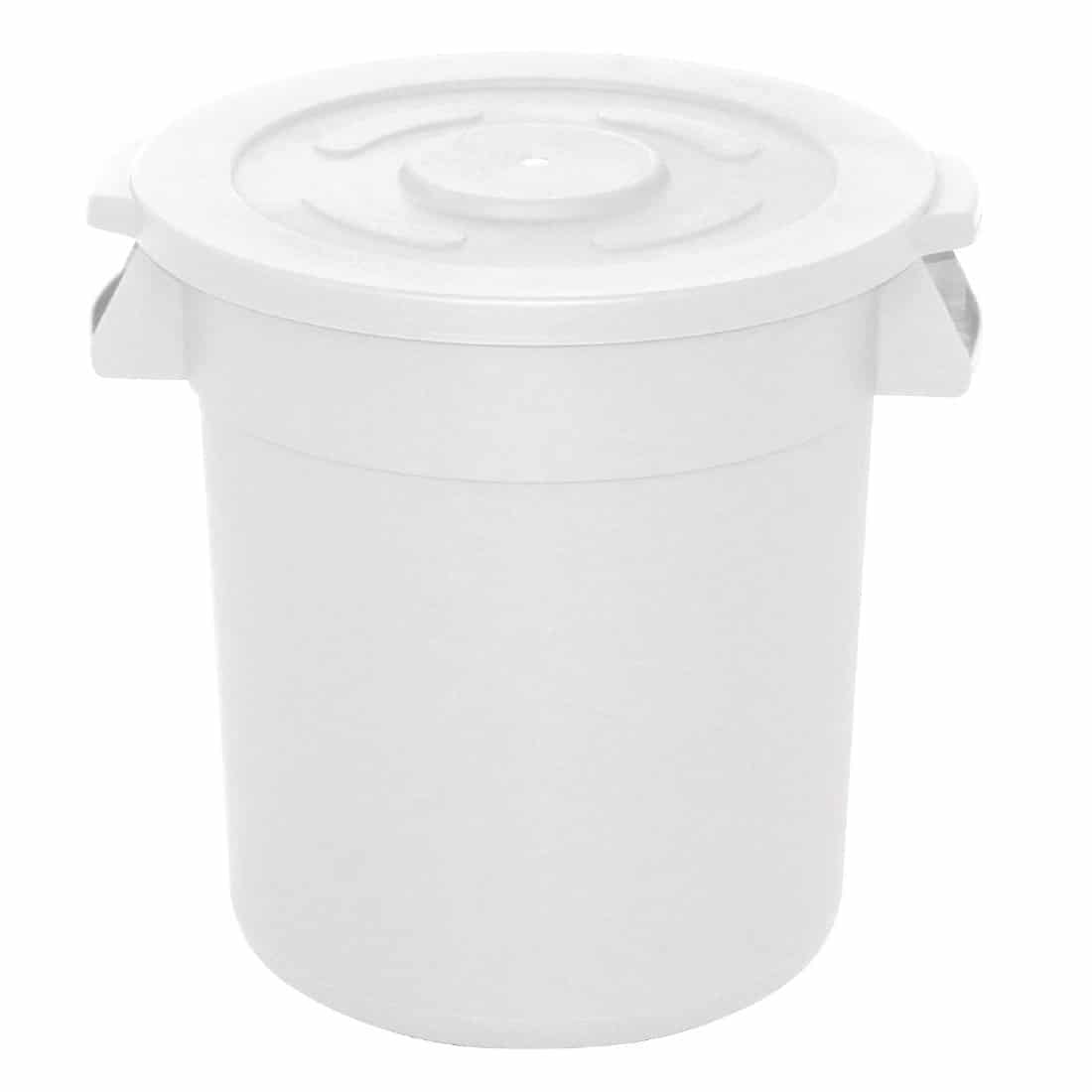 Vogue White Round Container Bin 76Ltr