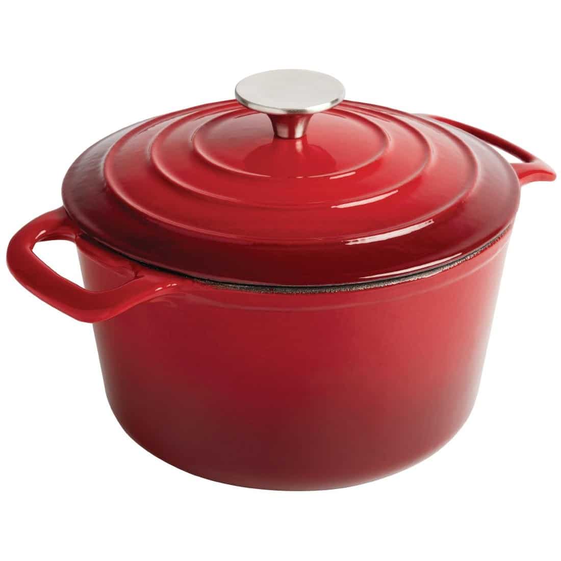 Vogue Red Round Casserole Dish 3.2Ltr