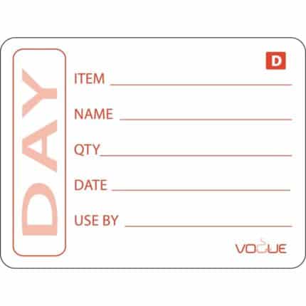 Dissolvable Vogue Prepared Food Labels