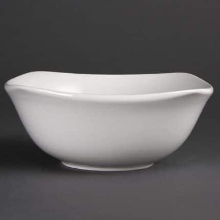 Olympia Whiteware Rounded Square Bowls 220mm
