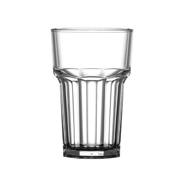 BBP Polycarbonate Nucleated American Highball Glasses Half Pint CE Marked