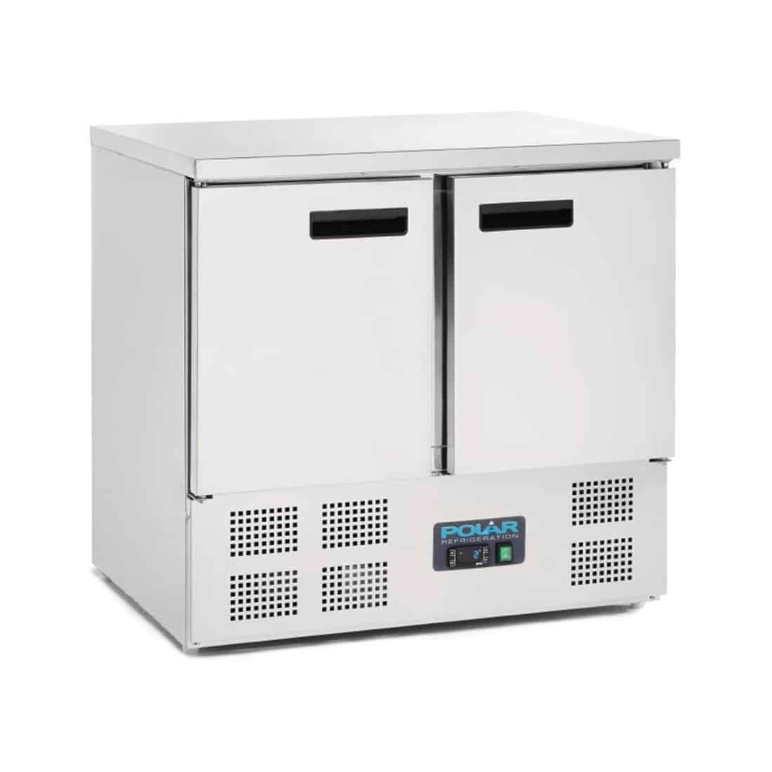 Polar 2 Door Compact Counter Fridge 240Ltr