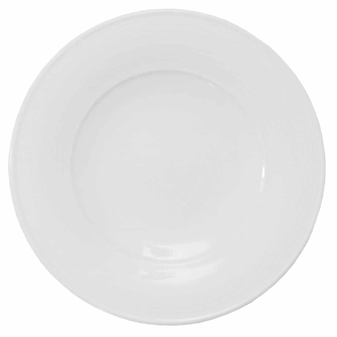 Steelite Ozorio Aura Broad Rim Plates Large Well 300mm