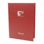 London Buckram Menu Covers