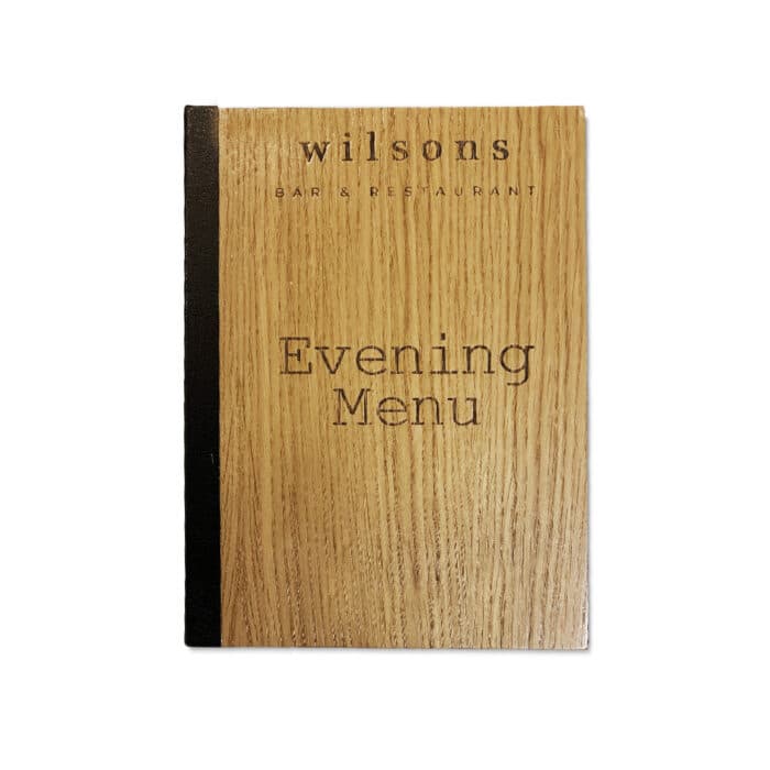 Wooden Menu Covers